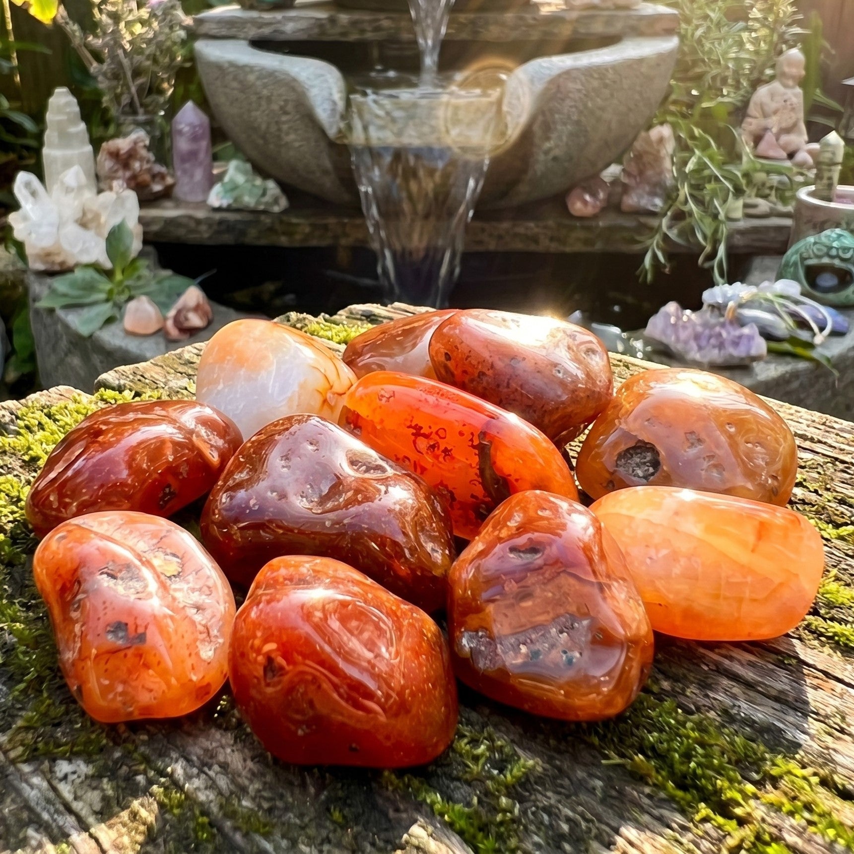 Large Carnelian Red Agate Crystal Tumbled Stones (By The Piece or Pound)