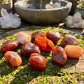 Large Carnelian Red Agate Crystal Tumbled Stones (By The Piece or Pound)