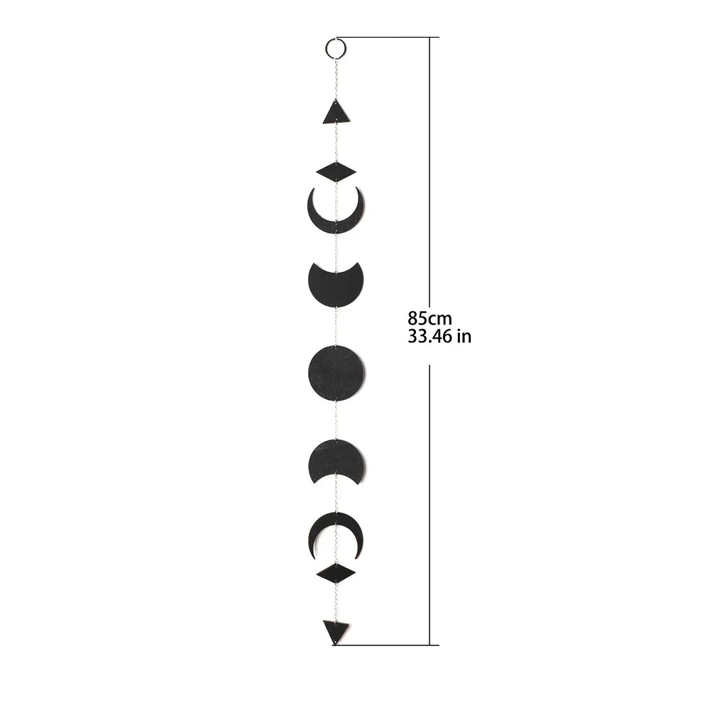 Black Moon Phase Wall Hanger