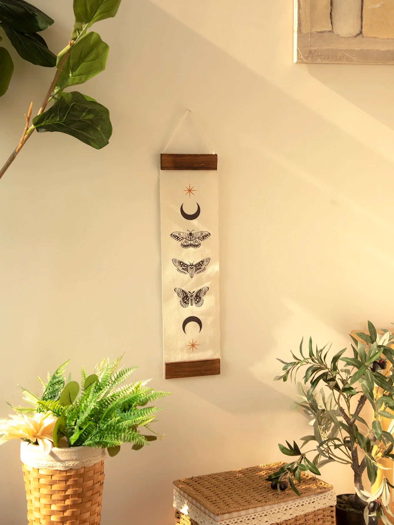 Butterfly & Moon Phase Banner