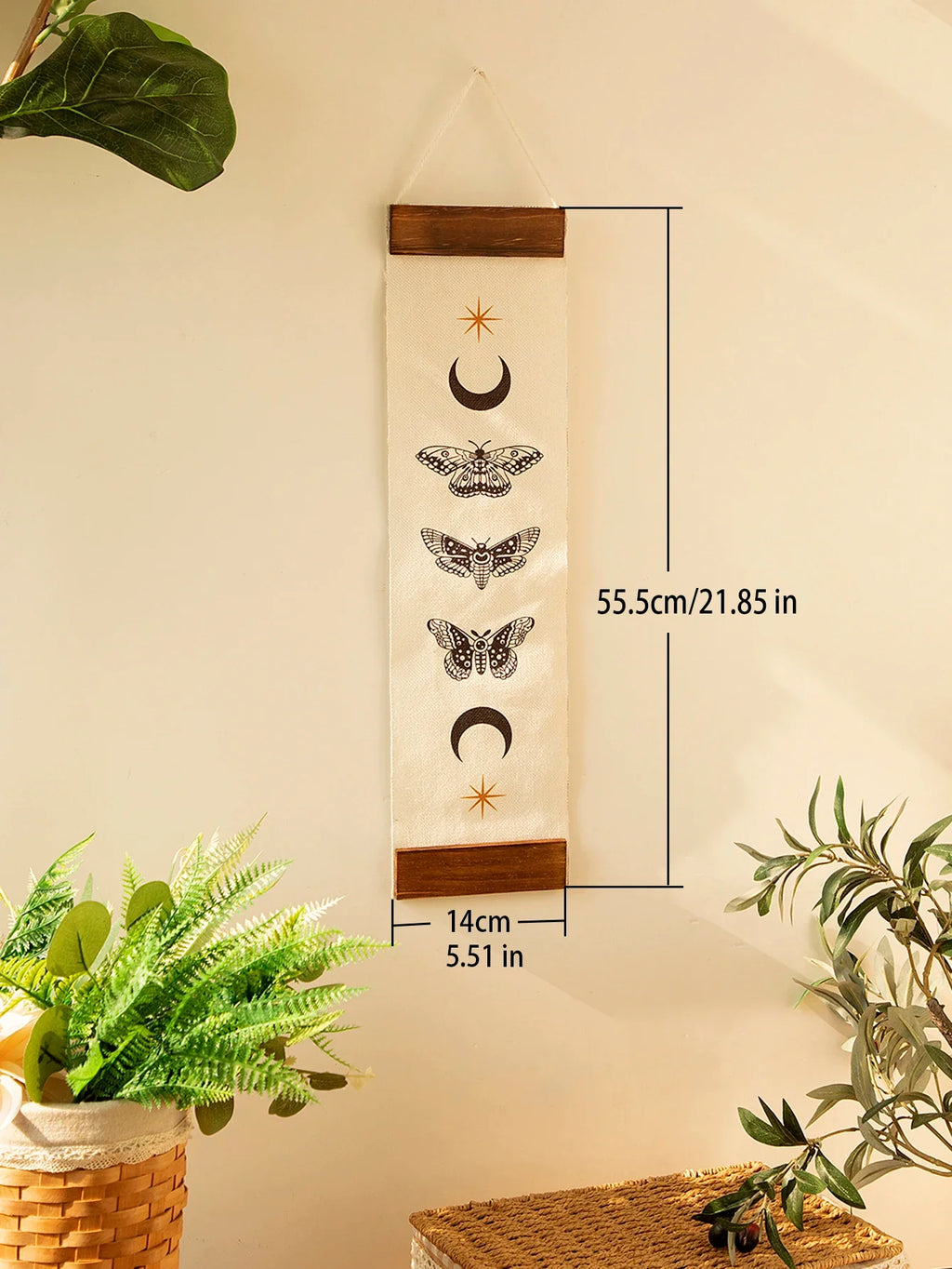 Butterfly & Moon Phase Banner