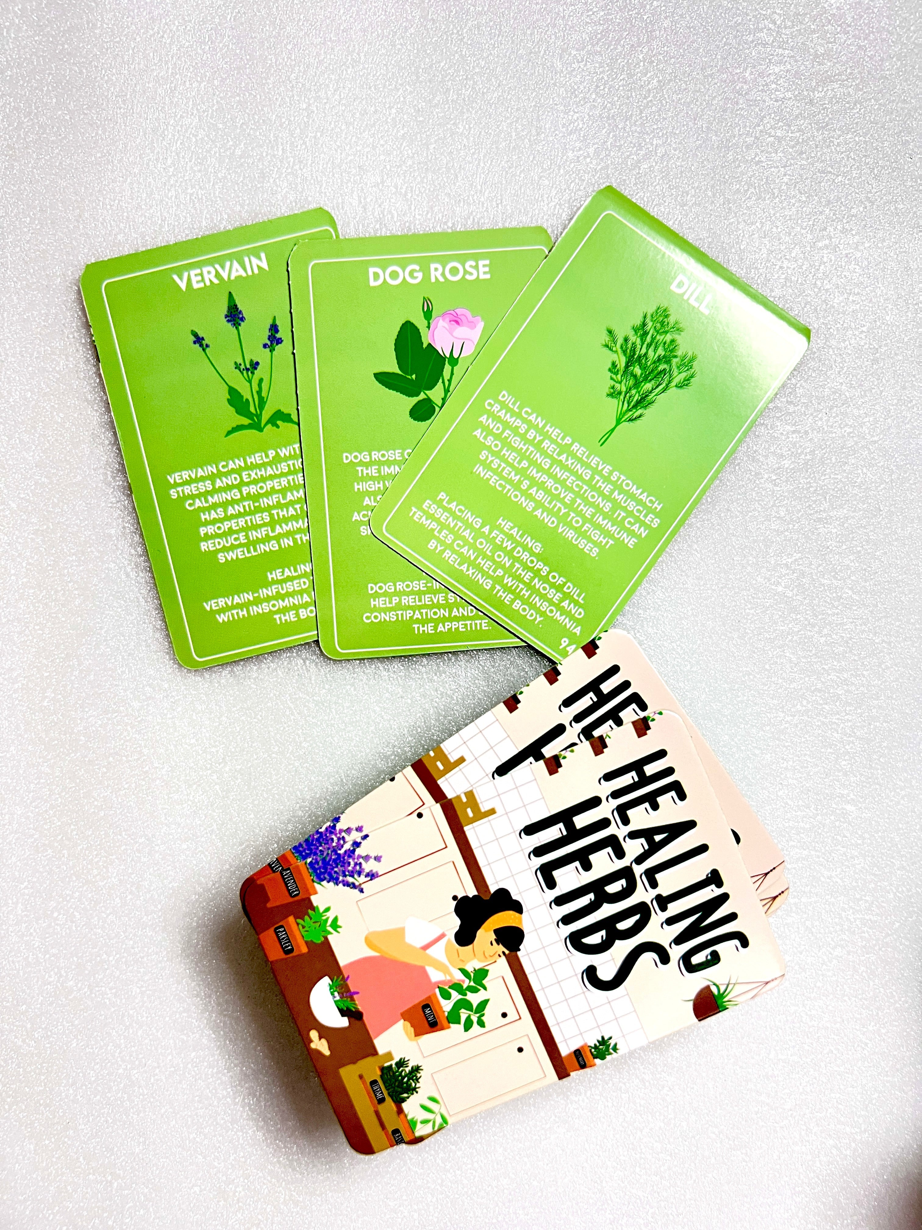 Healing Herbs - Set of 100 Cards to Learn About Holistic and Natural Healing Herbs