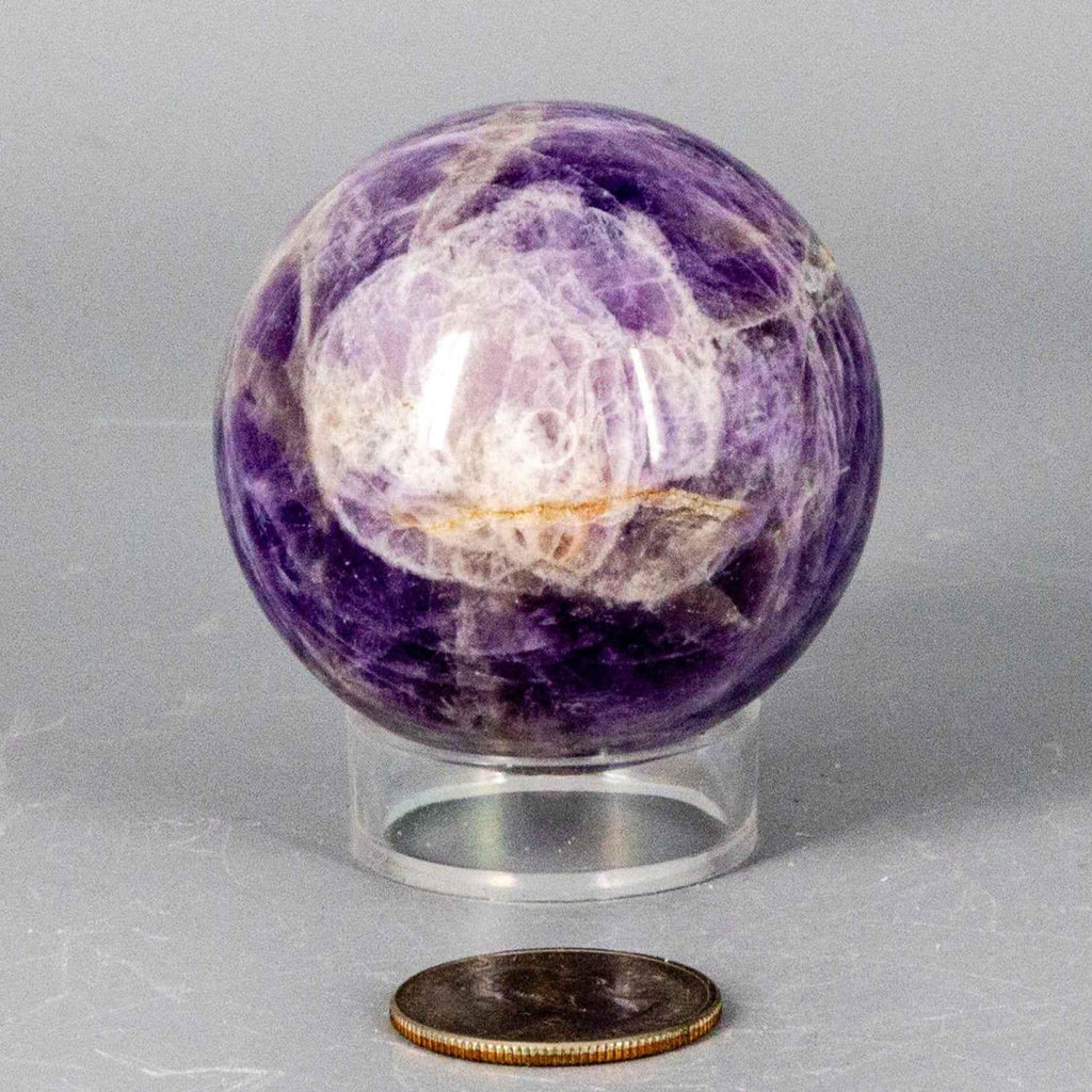 Dream Amethyst Crystal Sphere Polished Natural Specimen