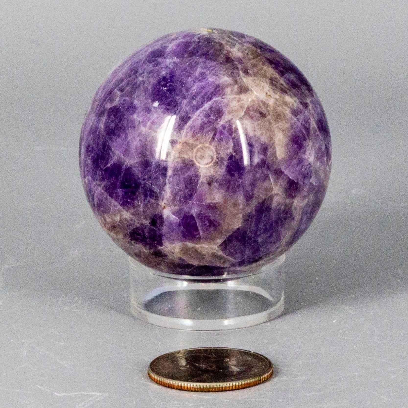 Dream Amethyst Crystal Sphere Polished Natural Specimen