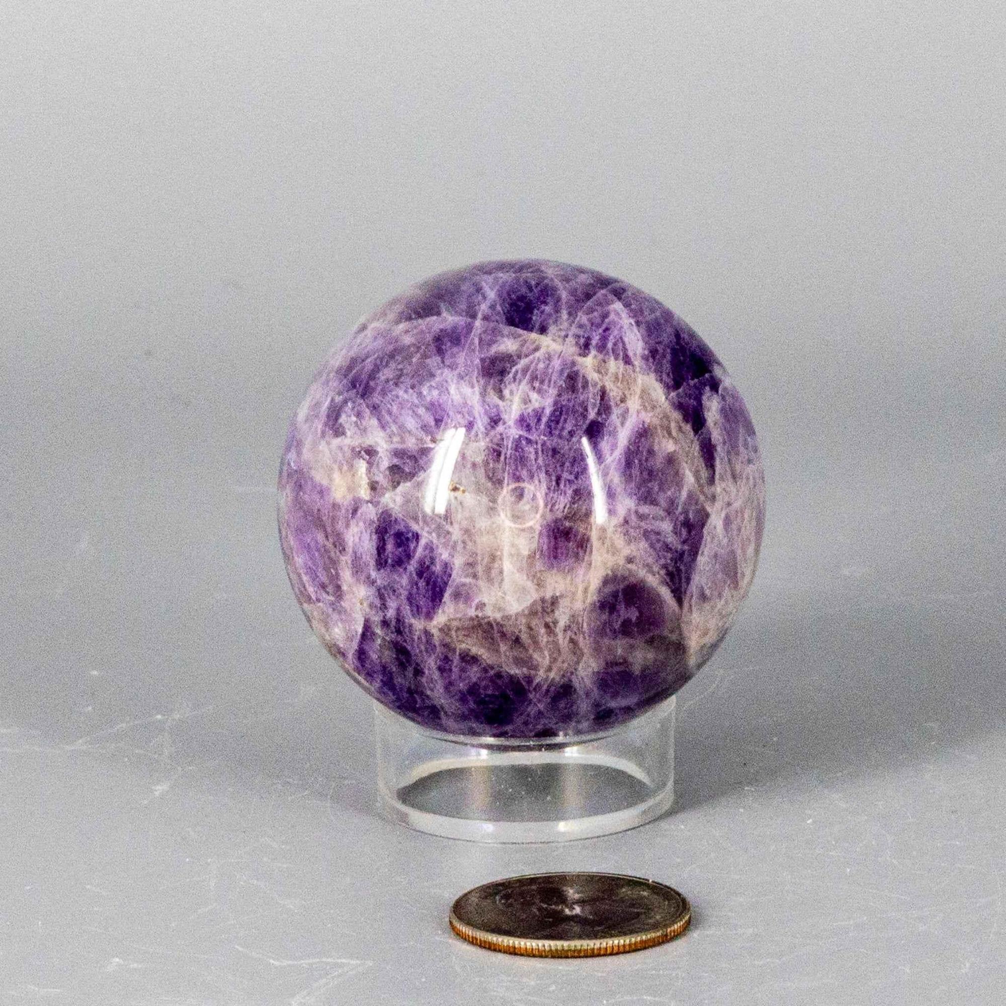Dream Amethyst Crystal Sphere Polished Natural Specimen