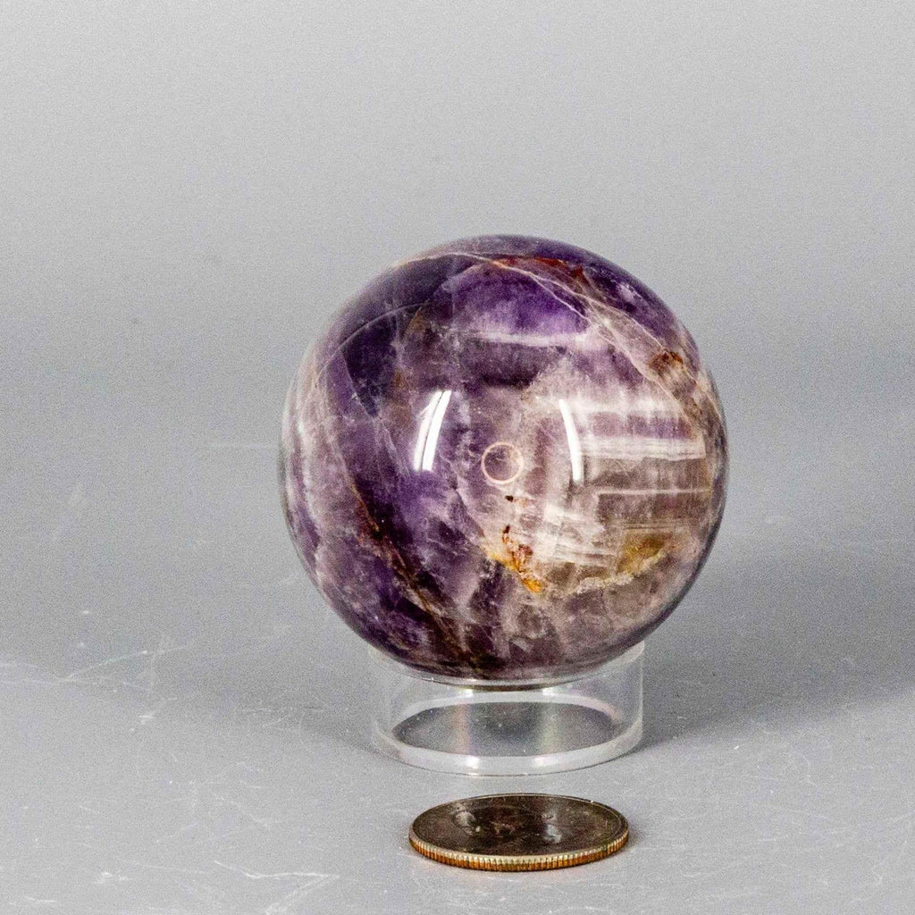 Dream Amethyst Crystal Sphere Polished Natural Specimen