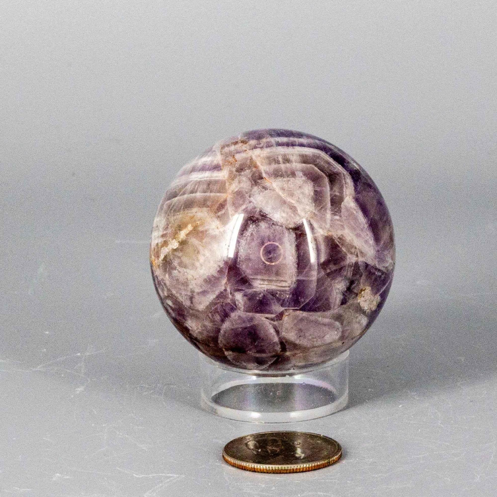 Dream Amethyst Crystal Sphere Polished Natural Specimen