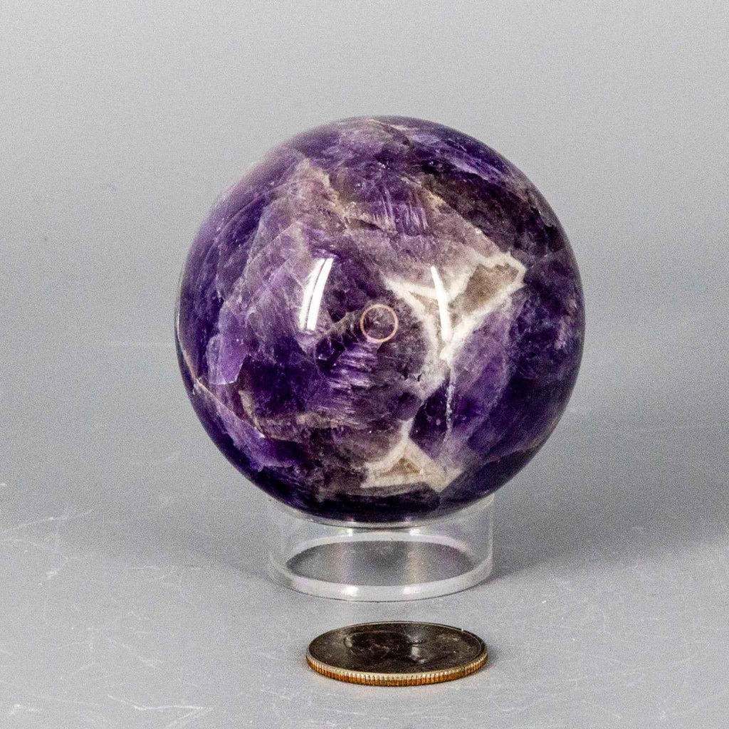 Dream Amethyst Crystal Sphere Polished Natural Specimen