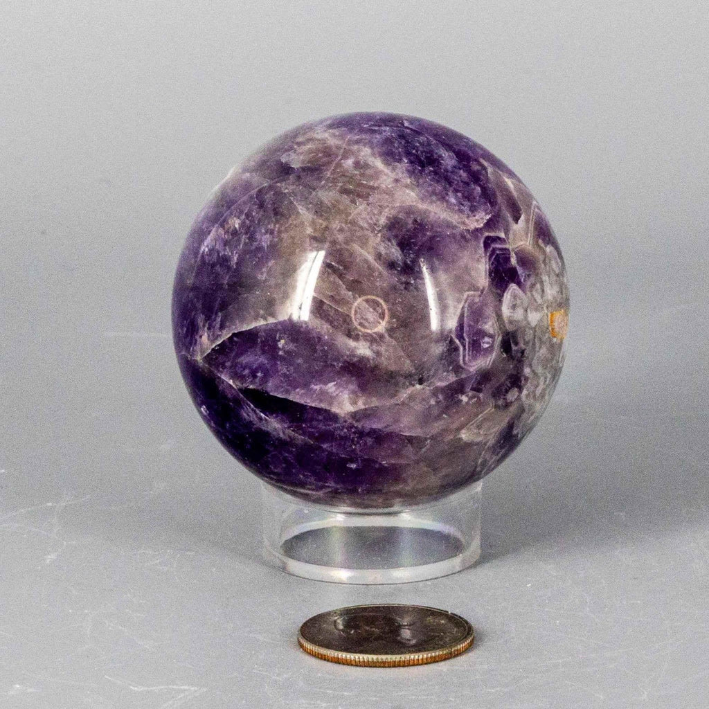 Dream Amethyst Crystal Sphere Polished Natural Specimen