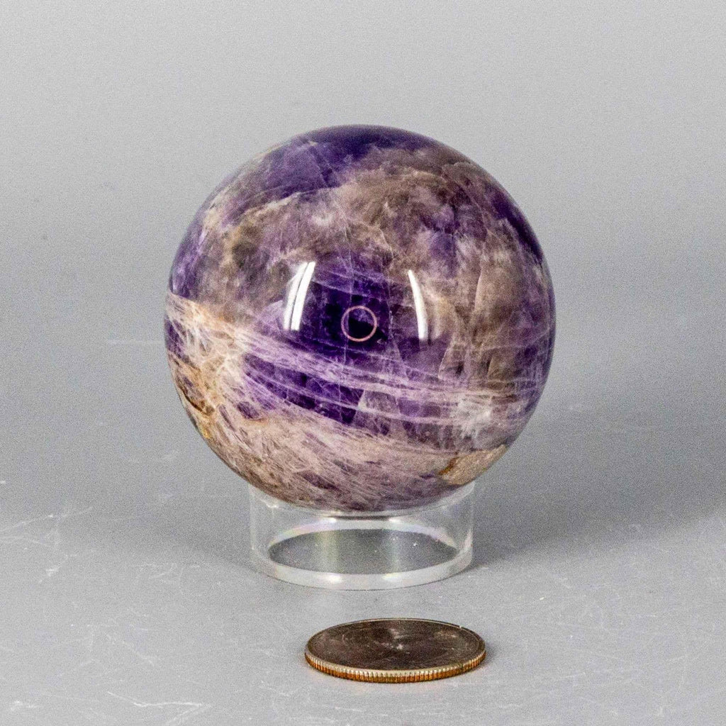 Dream Amethyst Crystal Sphere Polished Natural Specimen