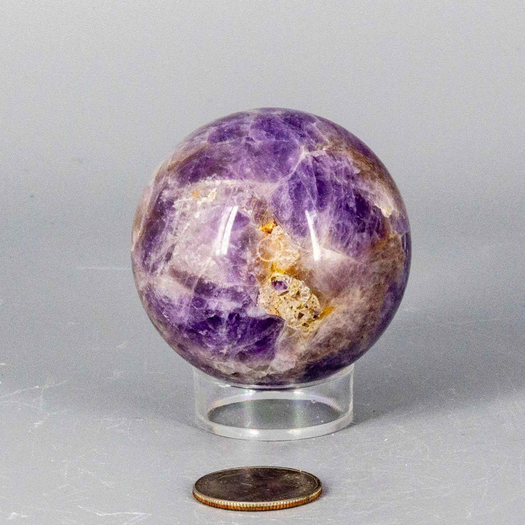 Dream Amethyst Crystal Sphere Polished Natural Specimen