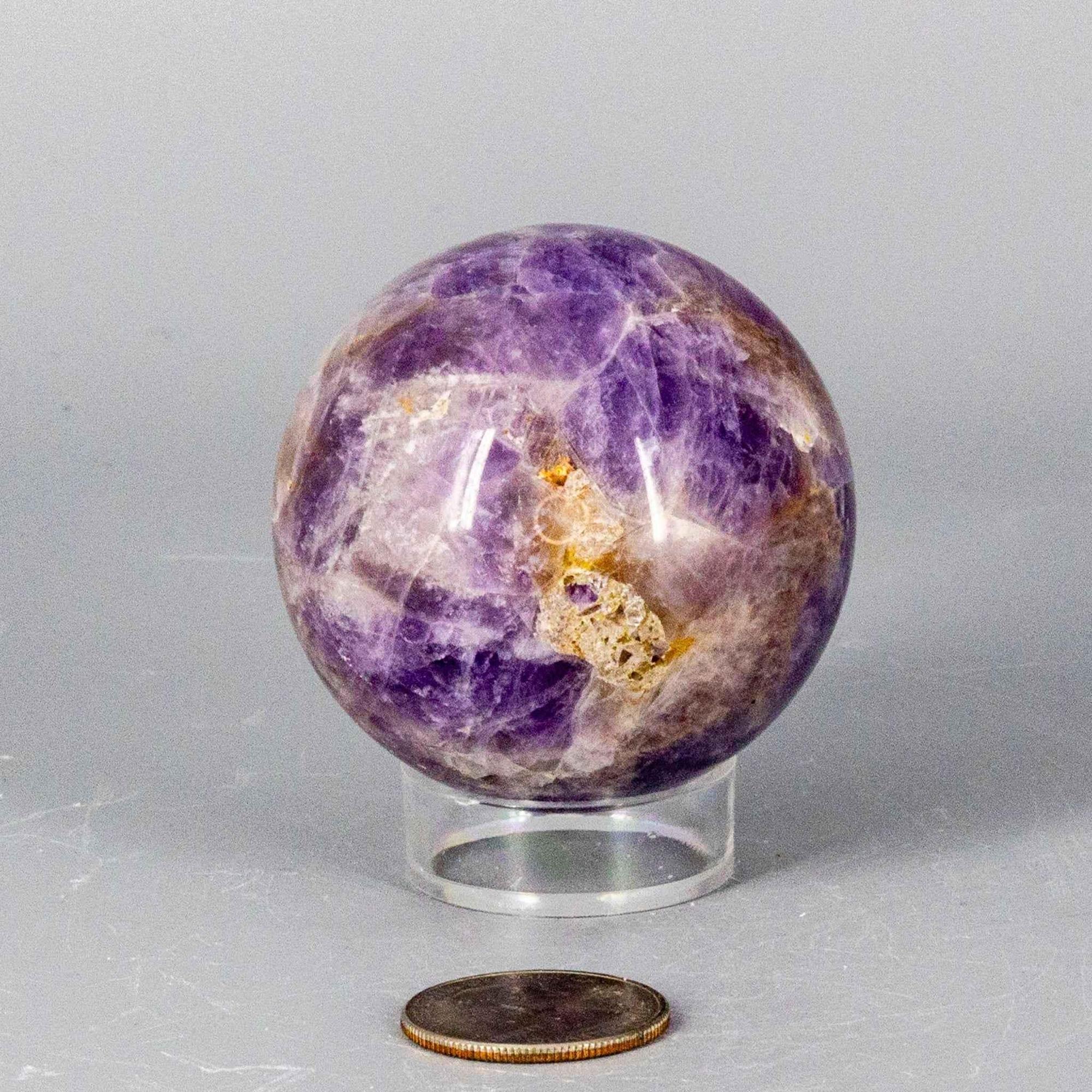 Dream Amethyst Crystal Sphere Polished Natural Specimen