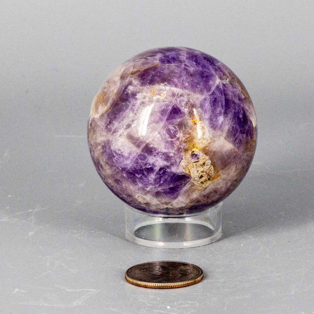 Dream Amethyst Crystal Sphere Polished Natural Specimen