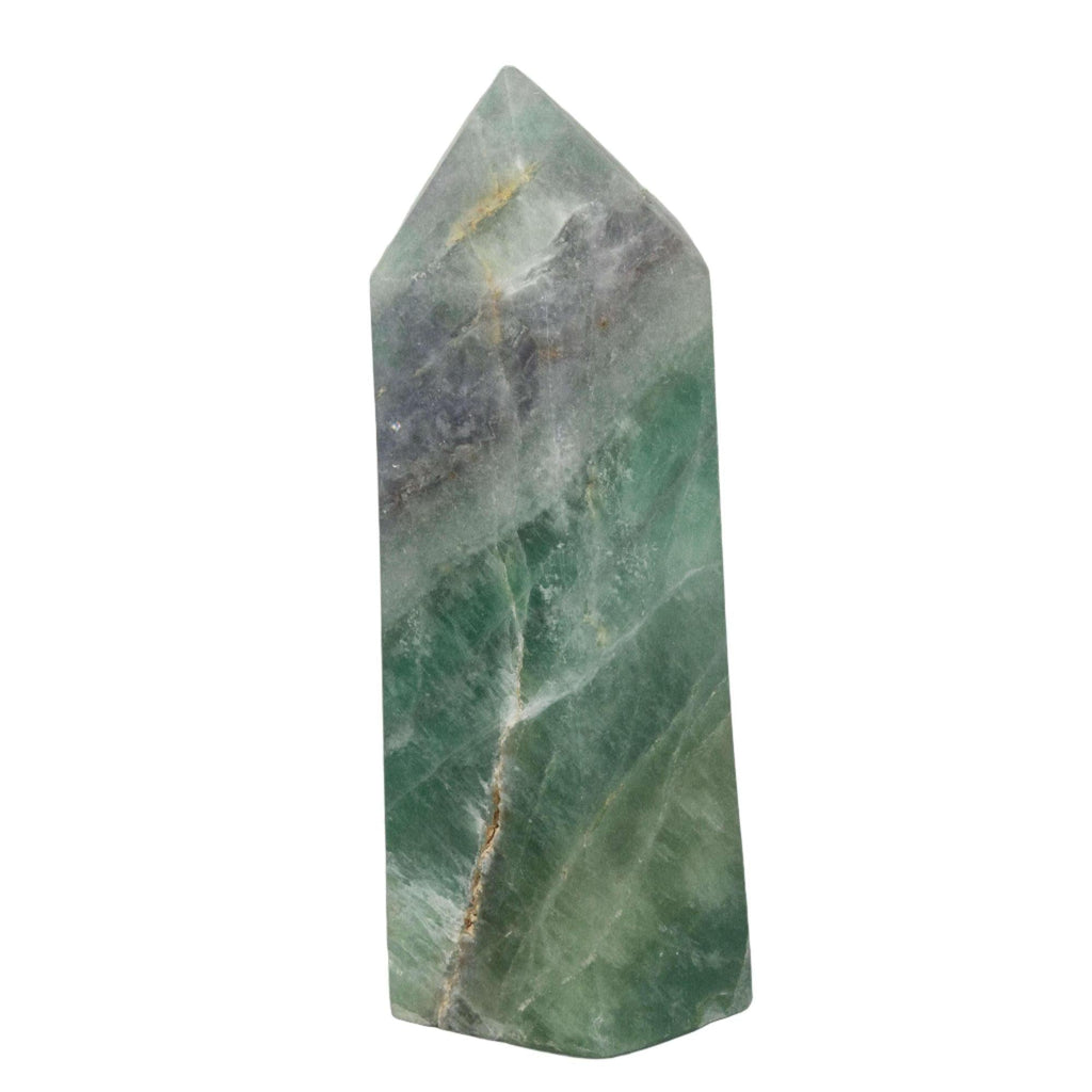 Green Fluorite Crystal Tower Heart Chakra Clarity Stone