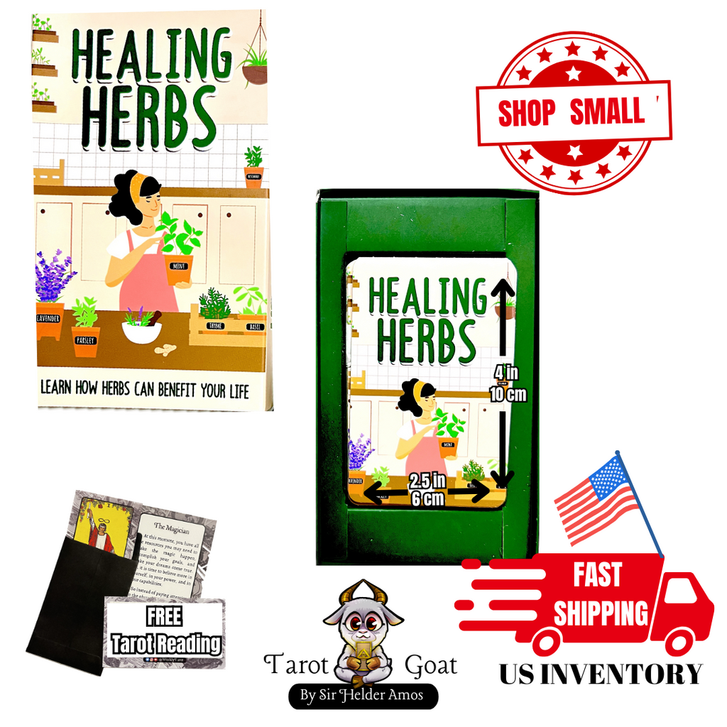Healing Herbs - Set of 100 Cards to Learn About Holistic and Natural Healing Herbs