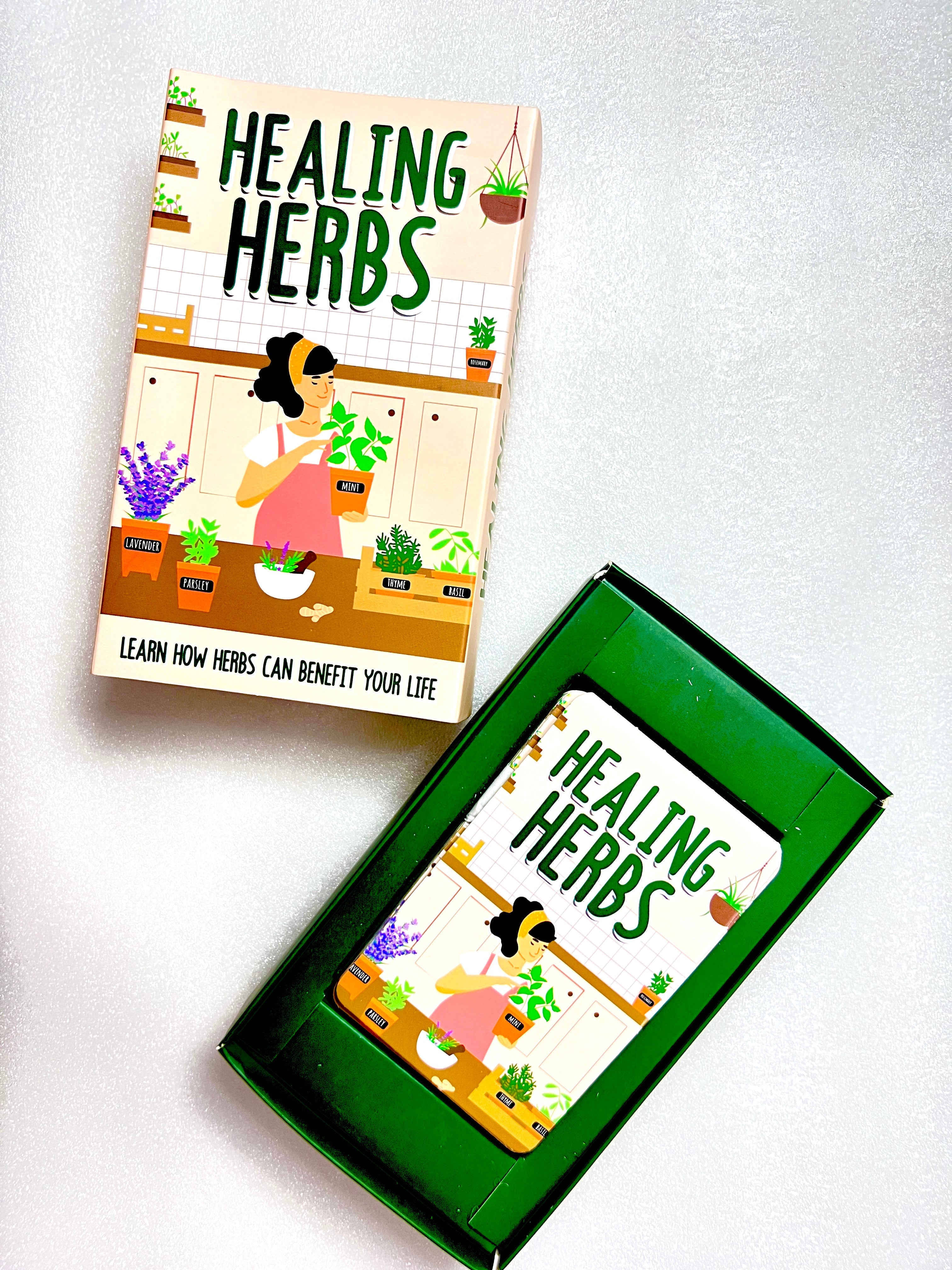 Healing Herbs - Set of 100 Cards to Learn About Holistic and Natural Healing Herbs