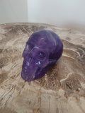 Purple Fluorite Skull Sculpture