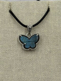 Sterling Silver Butterfly Labradorite Pendant