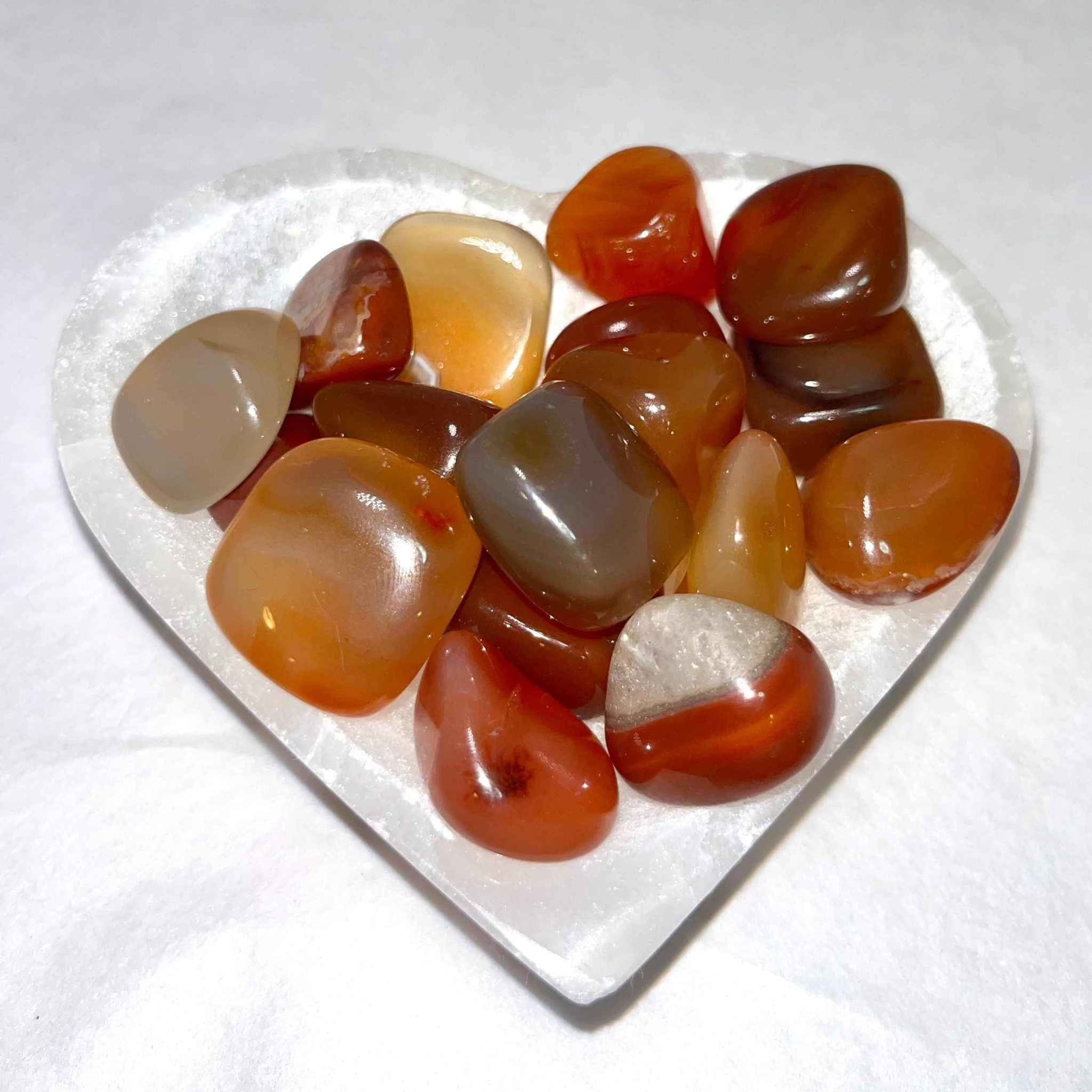 Carnelian Tumbled Pocket Stone (B)