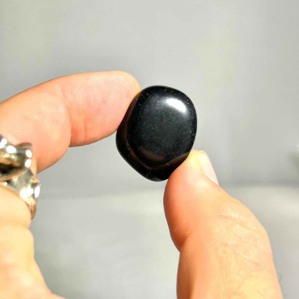 Black Obsidian Tumbled Pocket Stone