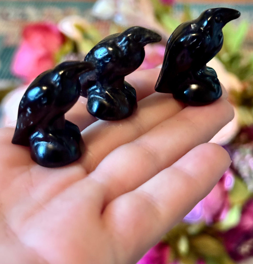 Obsidian Raven / Crow Crystal