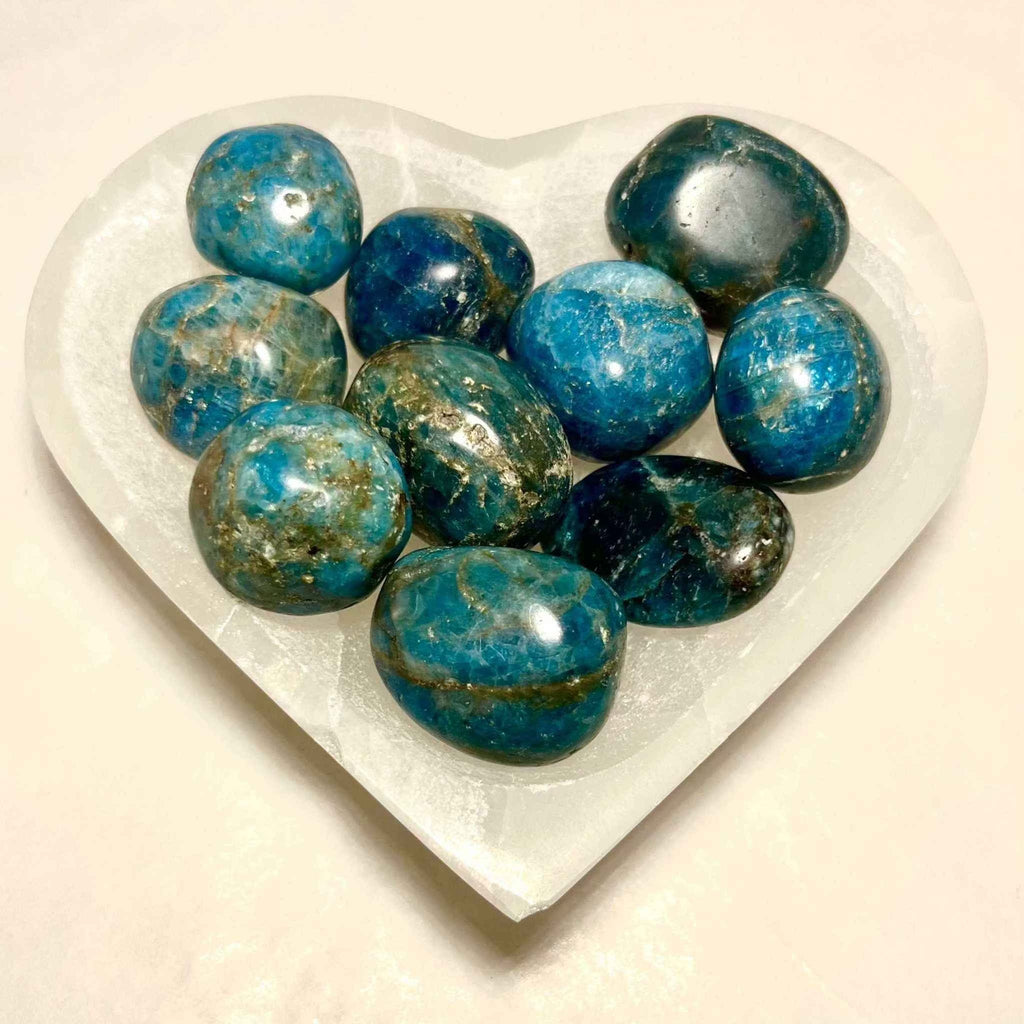Blue Apatite Tumbled Stone