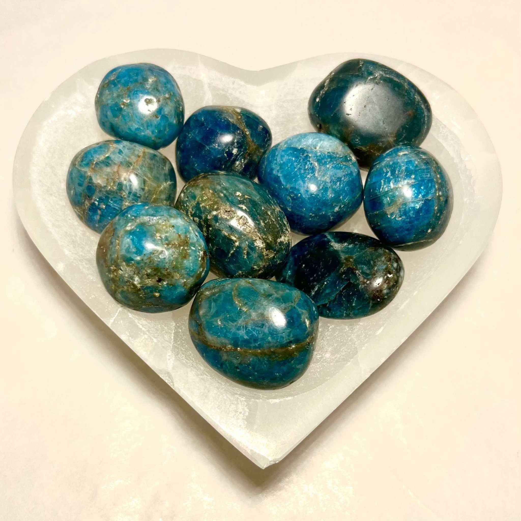 Blue Apatite Tumbled Stone