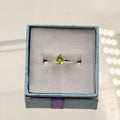 Dainty Peridot Ring