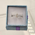 Dainty Rainbow Moonstone Ring