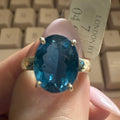 Sterling Silver London Blue Topaz “Depth of Soul” Ring (Size 7)
