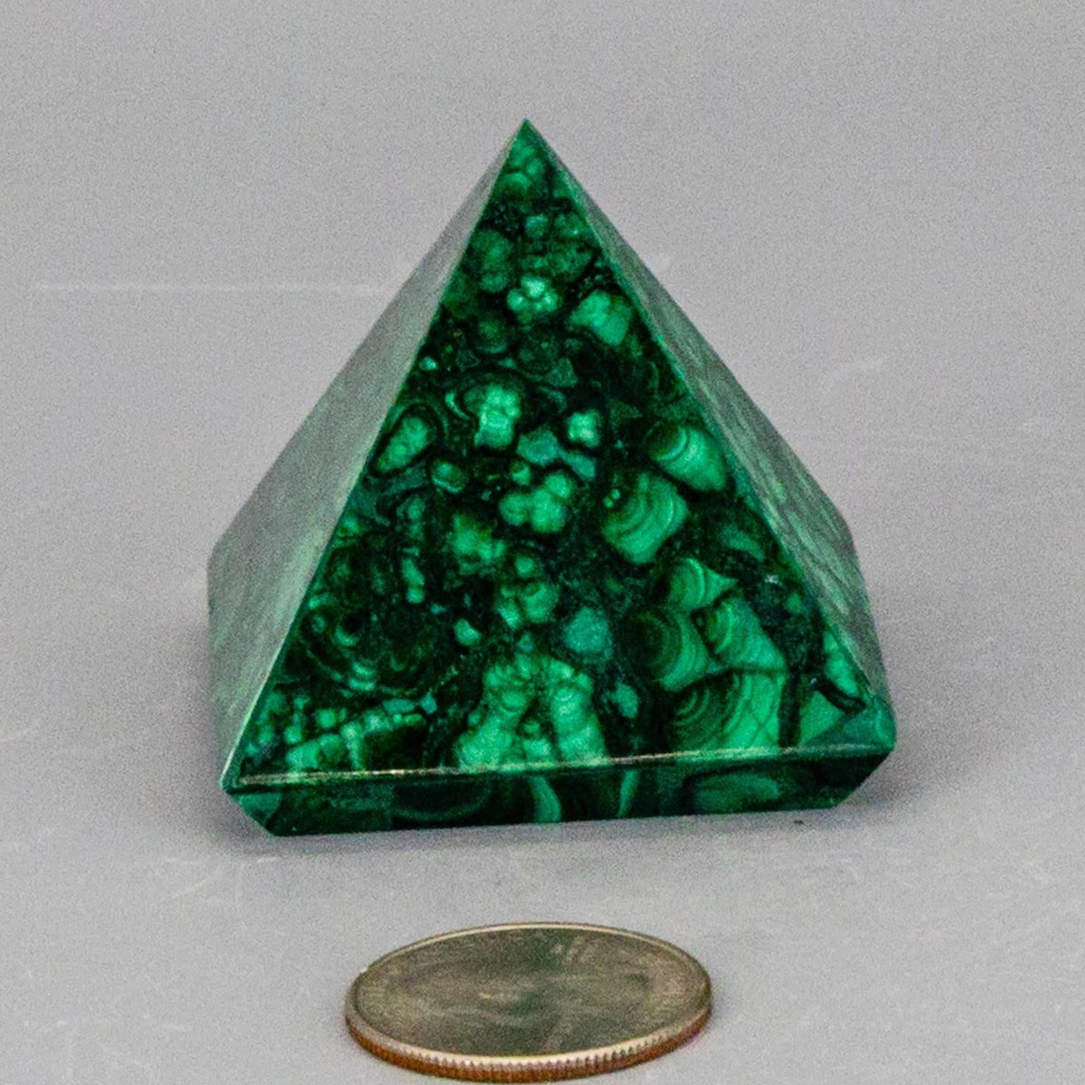 Malachite Crystal Pyramid