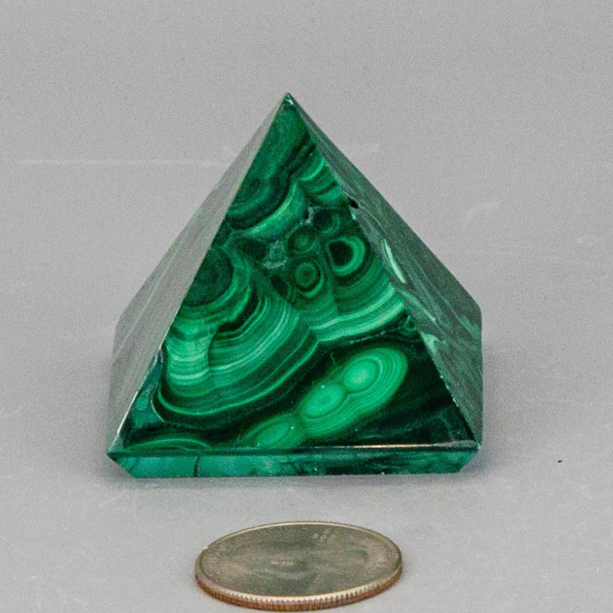 Malachite Crystal Pyramid