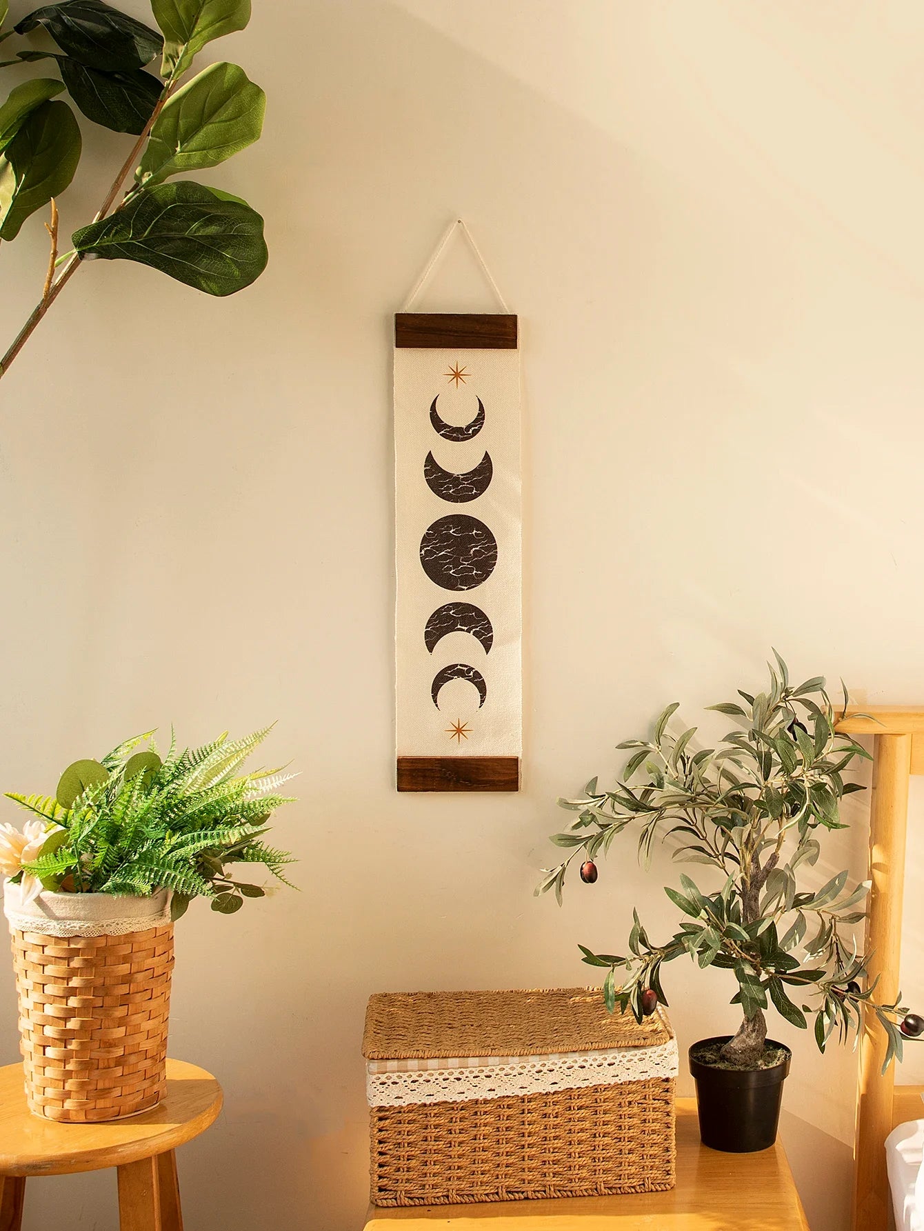 Butterfly & Moon Phase Banner