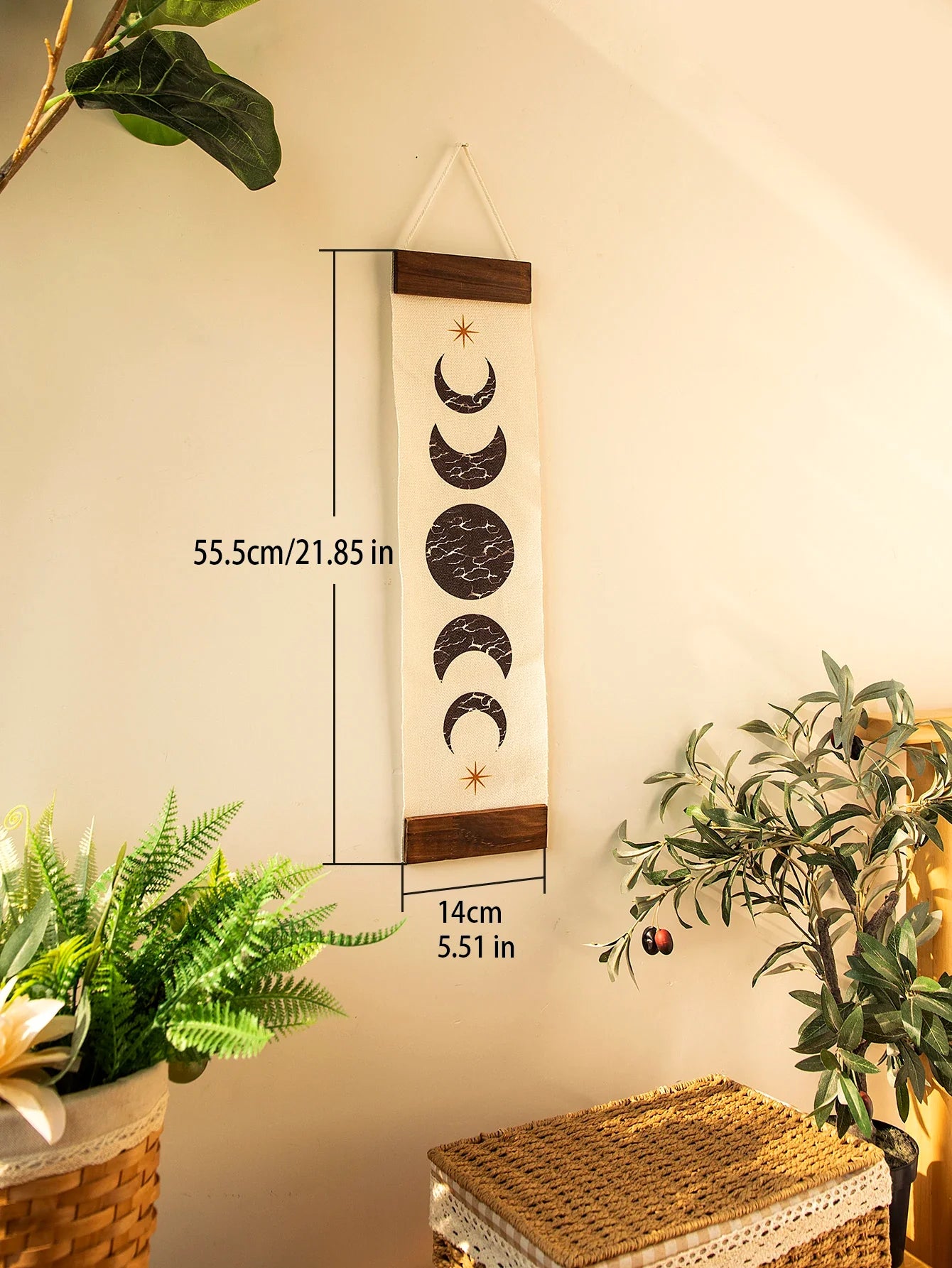 Butterfly & Moon Phase Banner