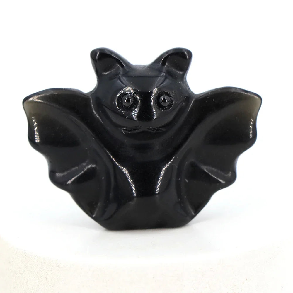 Crystal Bat Statues