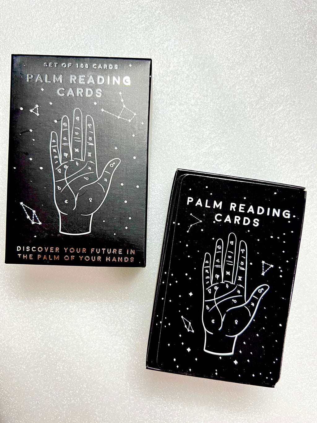 Palm Readings Cards - Set of 100 Flash Cards to Learn Palmistry and Divination