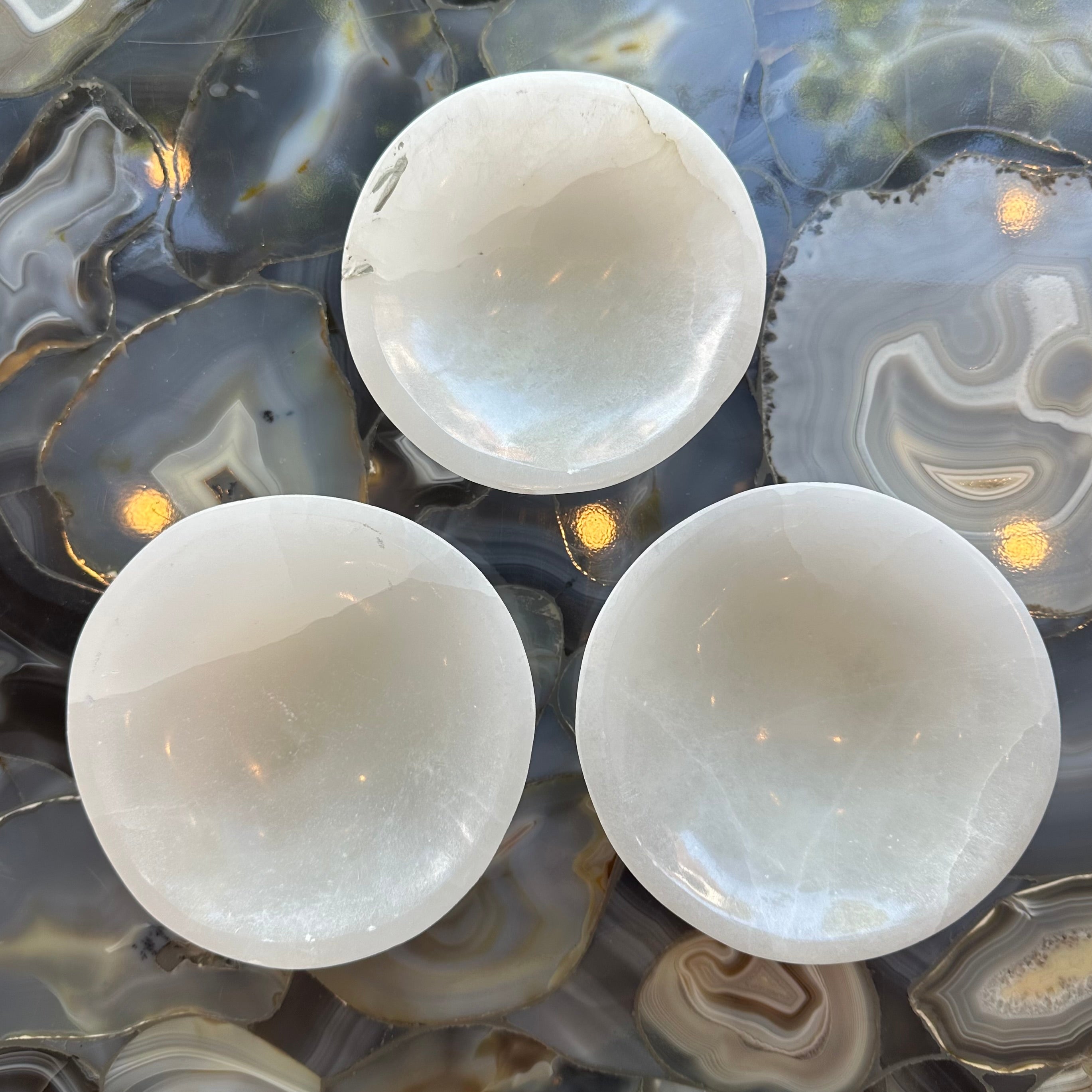Selenite Bowl 6"