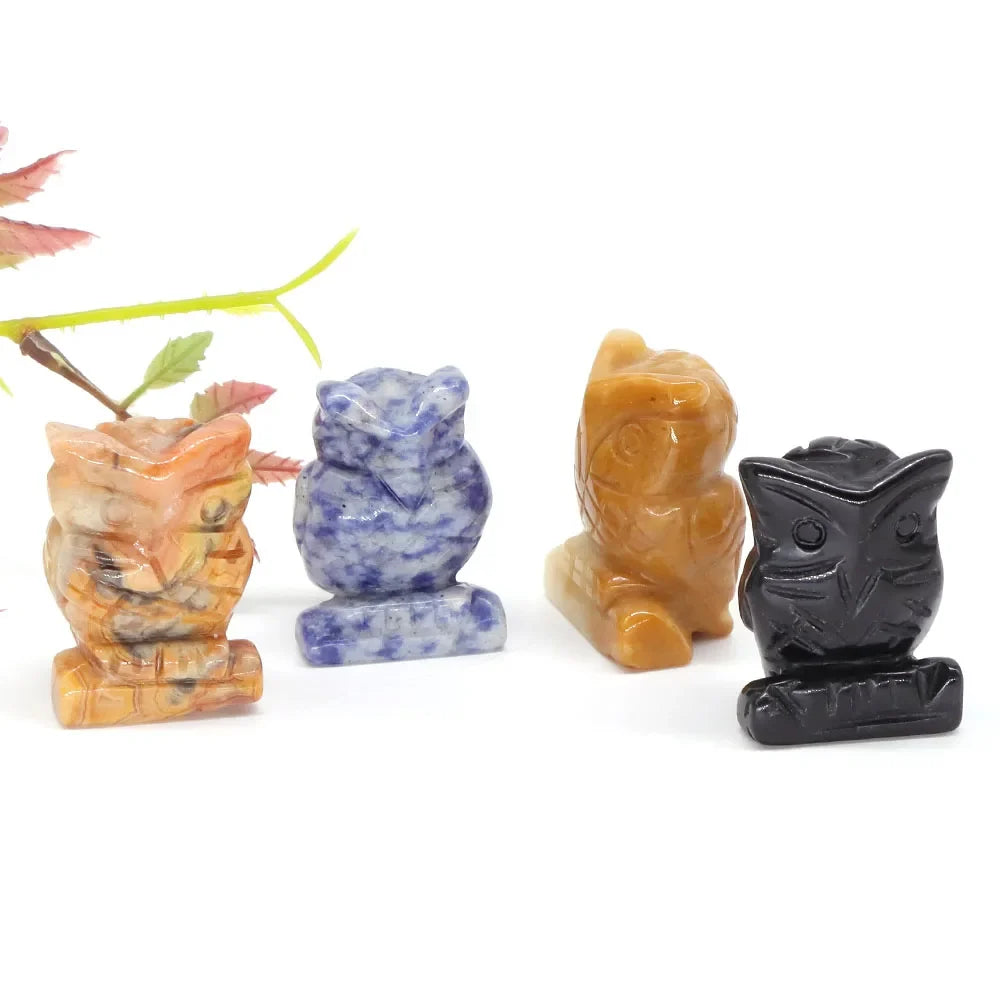 Owl Crystal Figurines