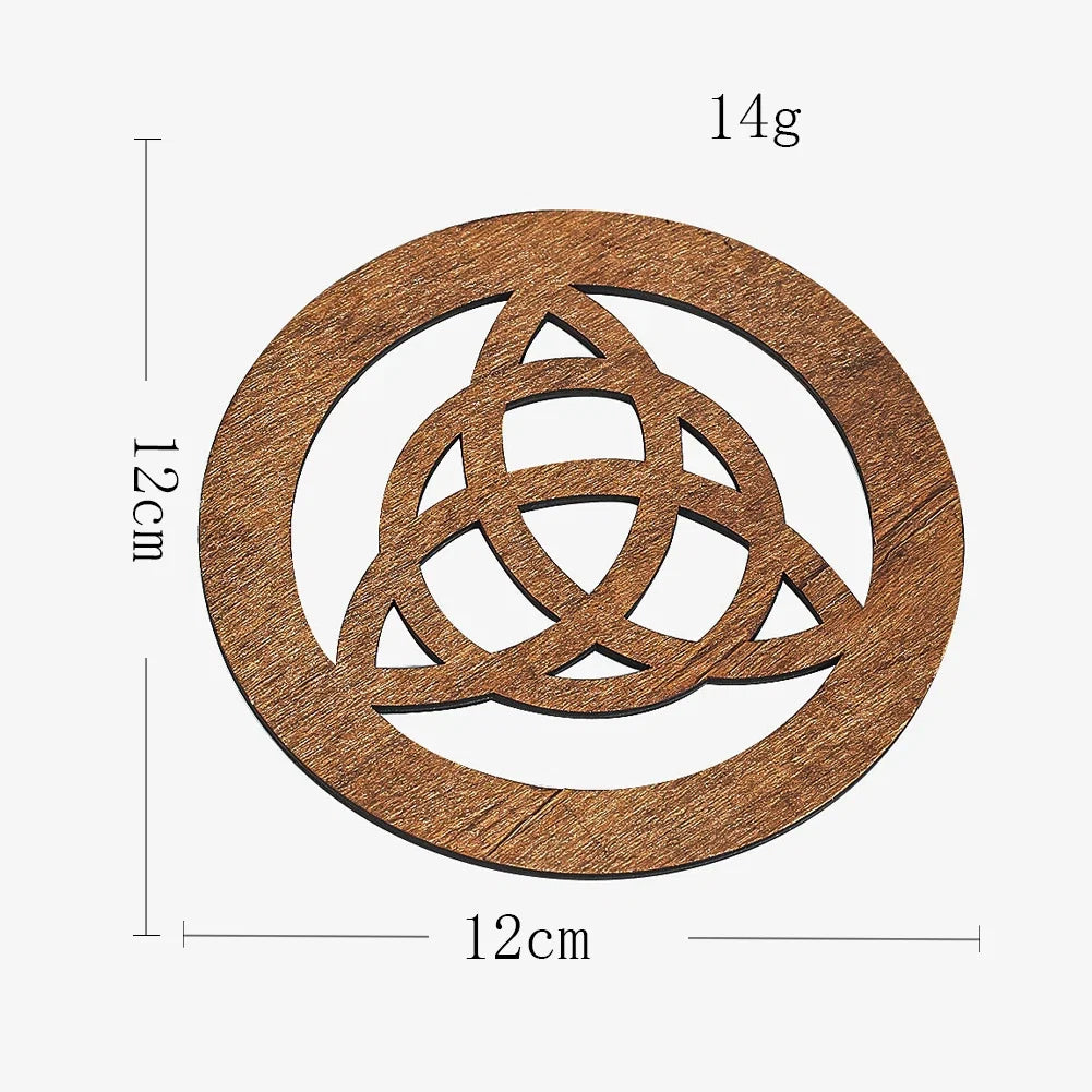 Celtic Knot Wood Board | Witch Altar Tray for Spiritual Decor