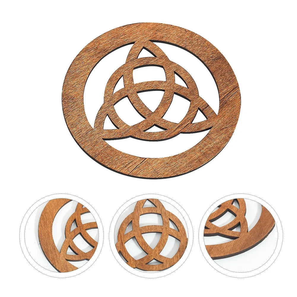 Celtic Knot Wood Board | Witch Altar Tray for Spiritual Decor