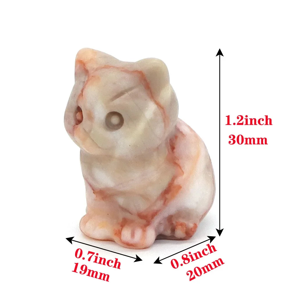 Crystal Cat Statues