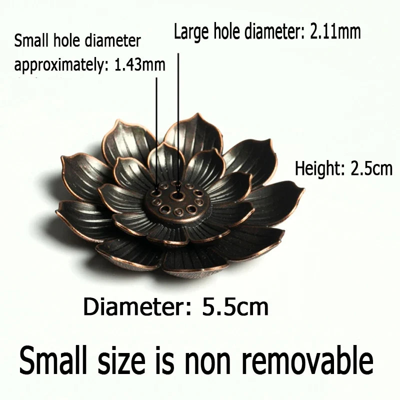 Lotus Flower Incense Burner | Metal Wax Melt Holder