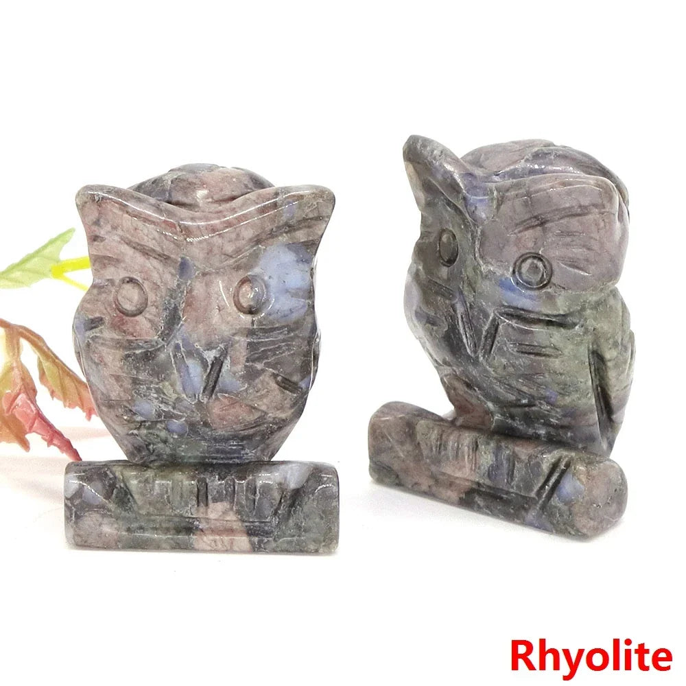 Owl Crystal Figurines