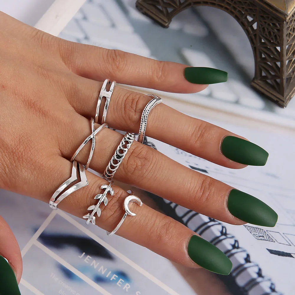 Bohemian Witchy Trendy Ring Sets