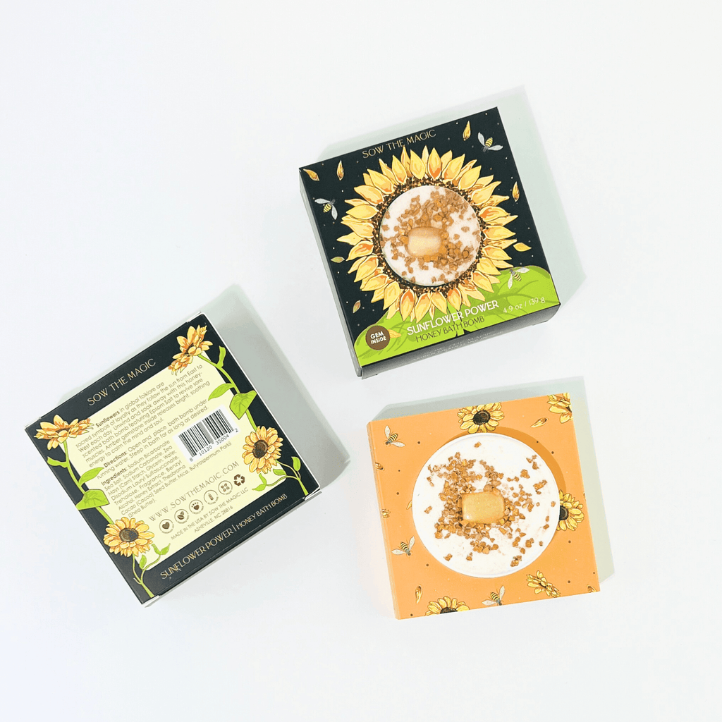 Sunflower Power Honey Bath Bomb