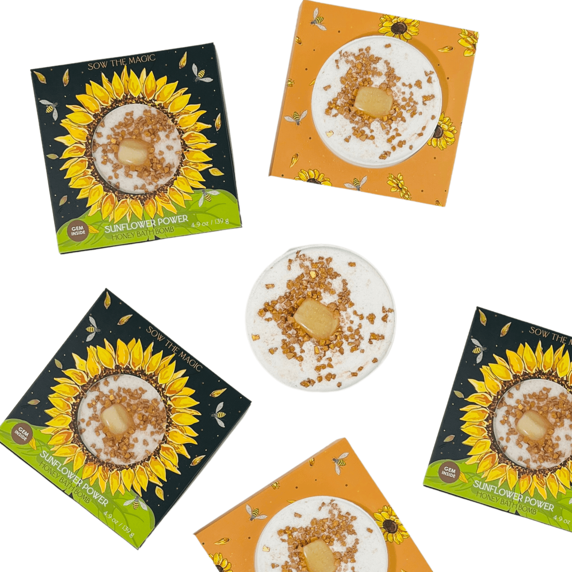 Sunflower Power Honey Bath Bomb