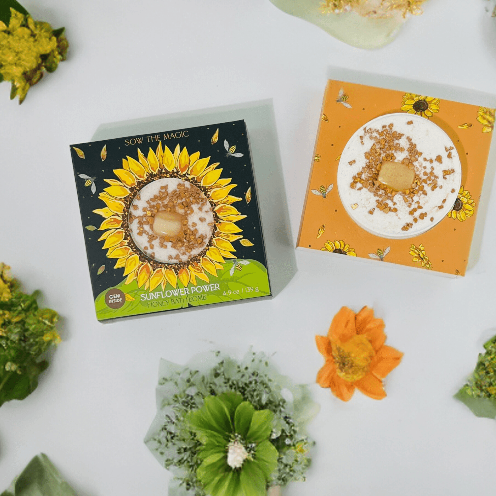 Sunflower Power Honey Bath Bomb