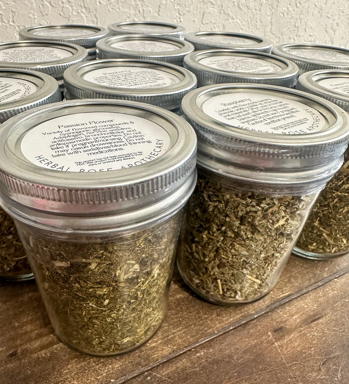 Dried Herbs Small Jars