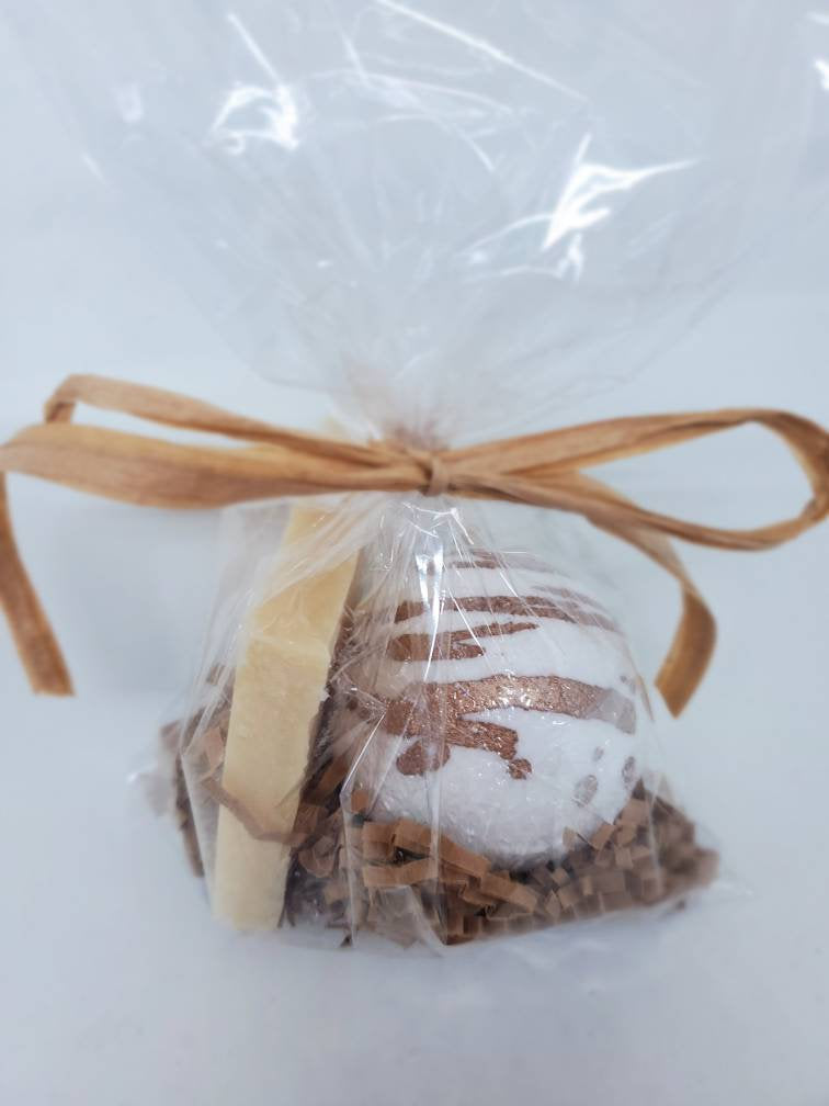 Organic Mini Spa Gift Bundle | All Natural Bath Bomb | Handmade Luxury Soap Bar