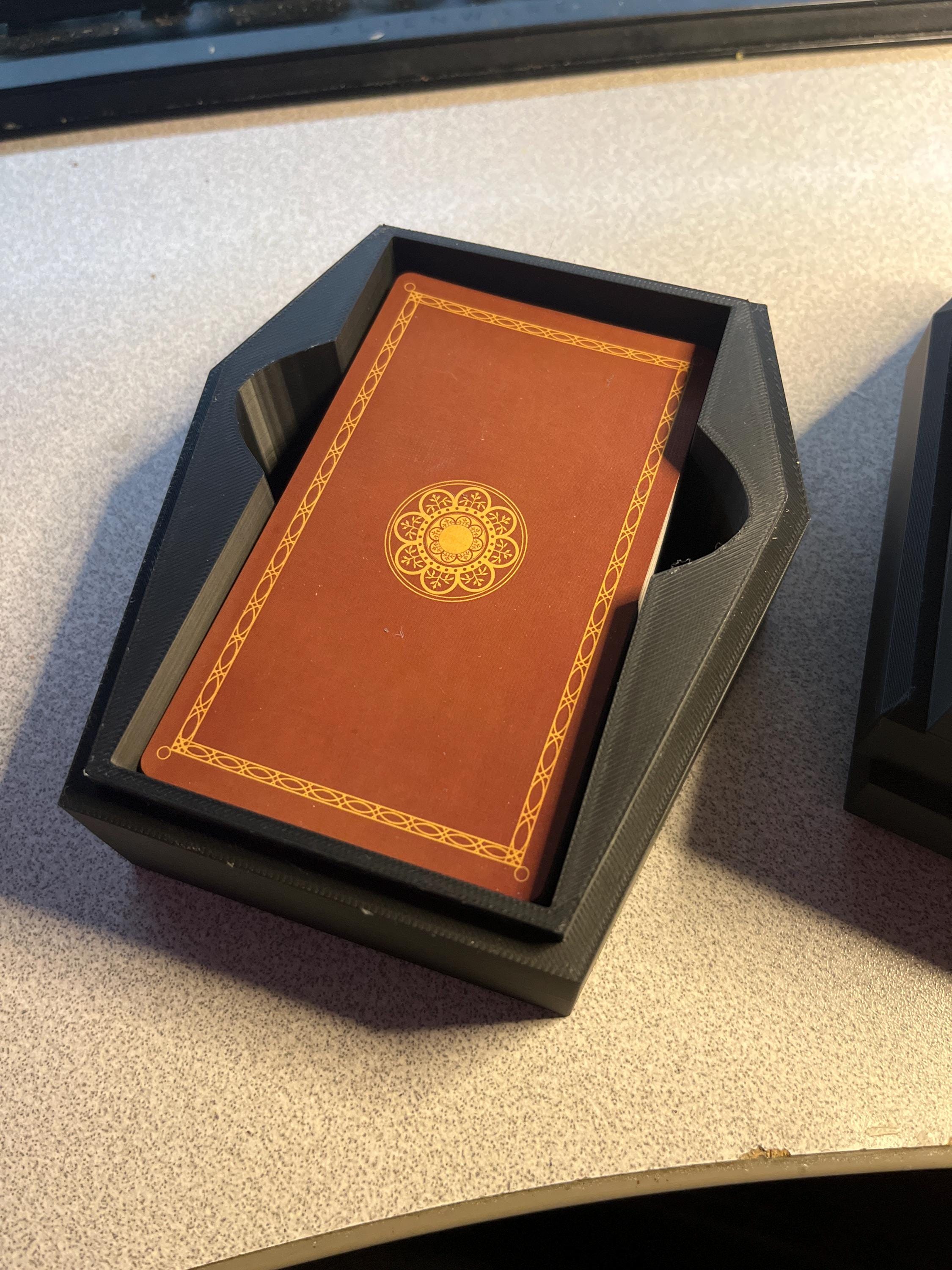 Pentacle Tarot Box (3D Printed PLA Plastic)